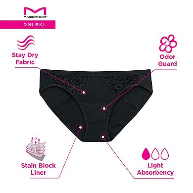 Women's Maidenform® Light Absorbency Period Bikini Panty DMLBKL