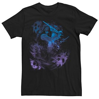 Big & Tall Disney's Pirates Of The Caribbean Jack Sparrow Skull Ghosts Graphic Tee