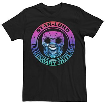 Big & Tall Marvel Guardians Of The Galaxy Star-Lord Legendary Outlaw Graphic Tee