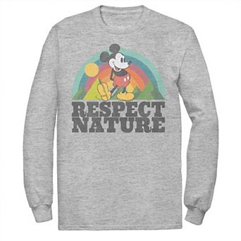 Big & Tall Disney Mickey Mouse "Respect Nature" Rainbow Graphic Tee