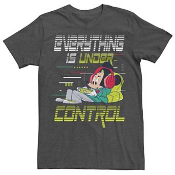 Big & Tall Disney Mickey Mouse "Everything Is Under Control" Video Game Graphic Tee