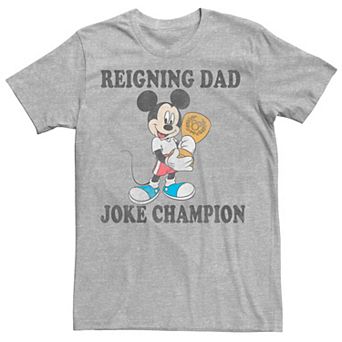 Big & Tall Disney Mickey Mouse "Reigning Dad Joke Champion" Graphic Tee