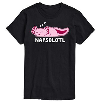 Big & Tall "Napsalotl" Axlotl Cartoon Graphic Tee