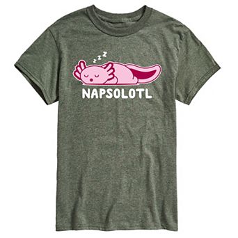 Big & Tall "Napsalotl" Axlotl Cartoon Graphic Tee