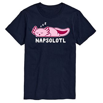 Big & Tall "Napsalotl" Axlotl Cartoon Graphic Tee