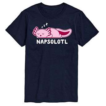 Big & Tall "Napsalotl" Axlotl Cartoon Graphic Tee