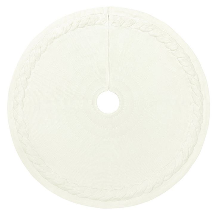 St. Nicholas Square® Cable Knit Christmas Tree Skirt
