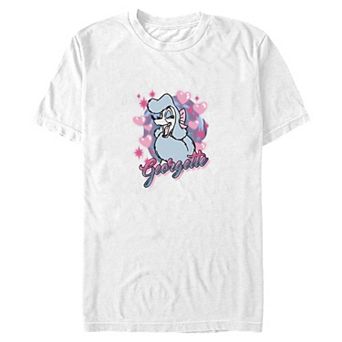 Disney's Oliver And Company Juniors' Georgette With Airbrush Background Boyfriend Graphic Tee