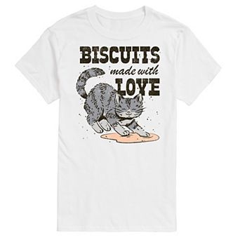 Big & Tall Cat Making Biscuits With Love Graphic Tee