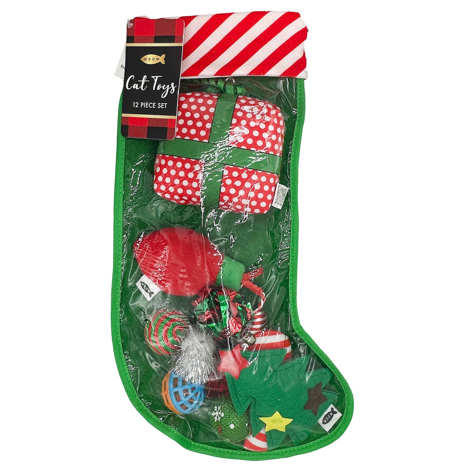 Meow Cat Stocking Toy Gift Set