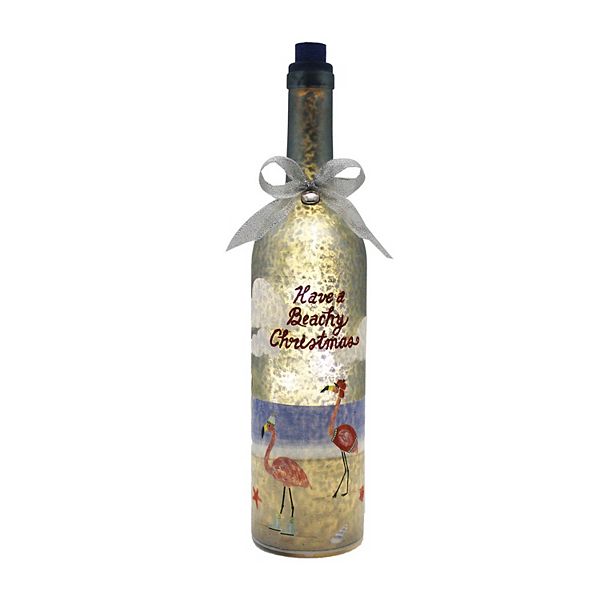 St. Nicholas Square® Light-Up Wine Bottle Christmas Table Decor