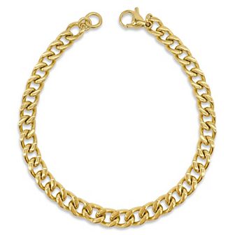 Men's Adornia Stainless Steel 7mm Curb Chain Bracelet