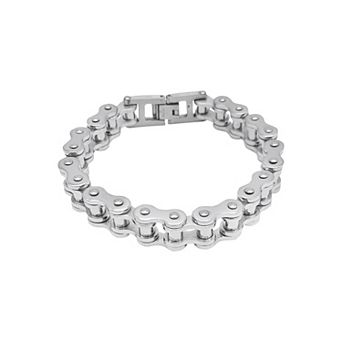 Men's Adornia Stainless Steel Foldover Chain Bracelet