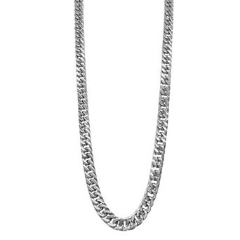 Men's Adornia Stainless Steel 9mm Curb Chain Necklace