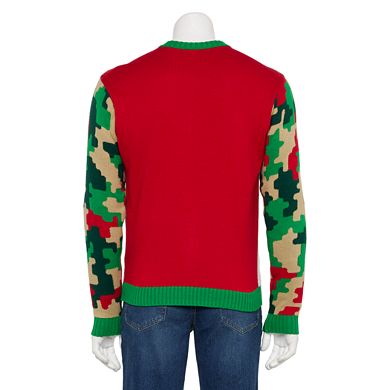 Men's Crewneck Reindeer 'Tis The Season Christmas Sweater