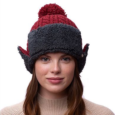 Sherpa trapper hat with pom