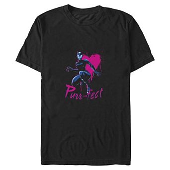 Juniors' DC Comics Catwoman's Purrfect Heart Boyfriend Graphic Tee