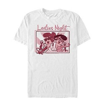 Juniors' The Flintstones Wilma And Betty Ladies Night Boyfriend Graphic Tee