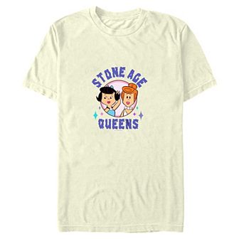 Juniors' The Flintstones Stone Age Queens Boyfriend Graphic Tee