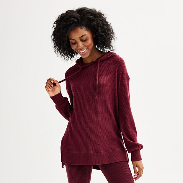 Juniors' SO® Cozy Tunic Hoodie