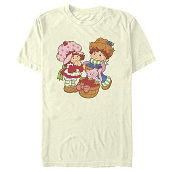 Juniors' Strawberry Shortcake With Huckleberry Pie Berry Baskets Boyfriend Graphic Tee