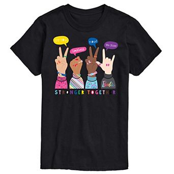 Men's Barbie Pride Doodle Hands Graphic Tee