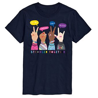Men's Barbie Pride Doodle Hands Graphic Tee