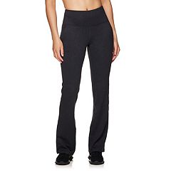 Gaiam Womens Pants Charcoal Heather Elastic Waist Drawstring Zen Jogger  Size L