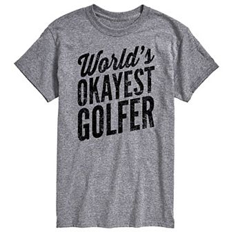 Big & Tall "Worlds Okayest Golfer" Graphic Tee