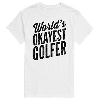 Big & Tall "Worlds Okayest Golfer" Graphic Tee