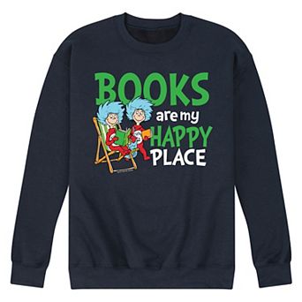 Men's Dr. Seuss Book Are My Happy Place Fleece Graphic Tee