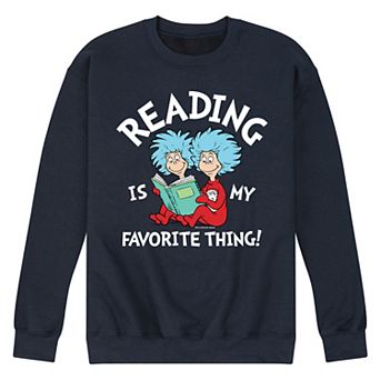 Men's Dr. Seuss Reading Fleece Graphic Tee