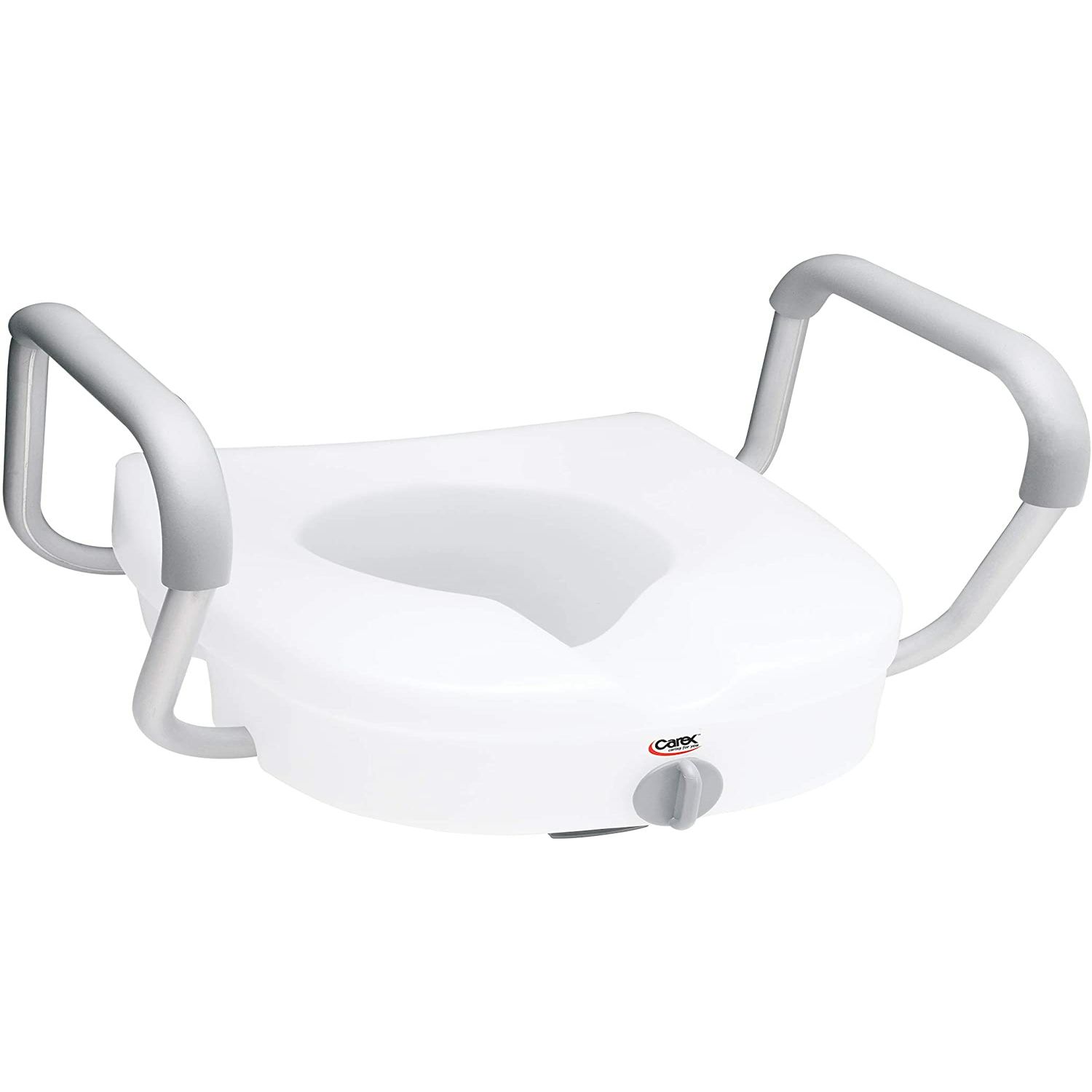 Carex 4-Inch Toilet Seat Riser With Quick Lock, Raised Toilet Seat With 300  Pound Weight Capacity, Slip-Resistant