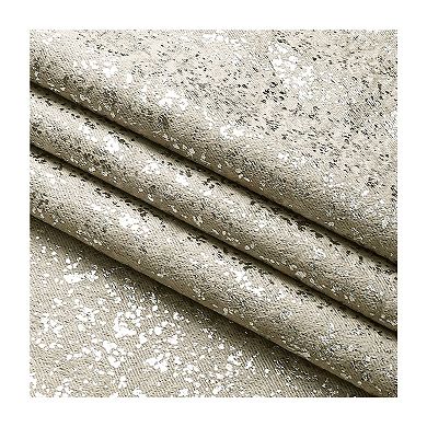 Kate Aurora 2 Pack Glam Metallic Sparkle Thermal Light Filtering Grommet Top Curtains