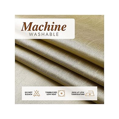 Goodgram 2 Piece Sheer Voile Faux Silk Spring & Summer 84 In. L Grommet Top Curtain Panels