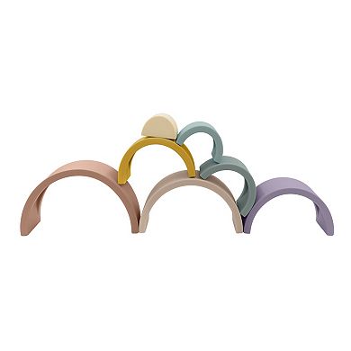 Playground Silicone 7-Piece Rainbow Stacker