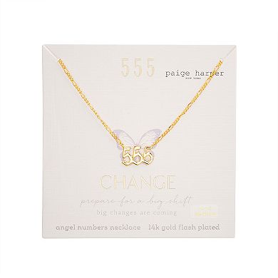 Paige Harper 14k Gold Plated Angel Number 555 "Change" Necklace