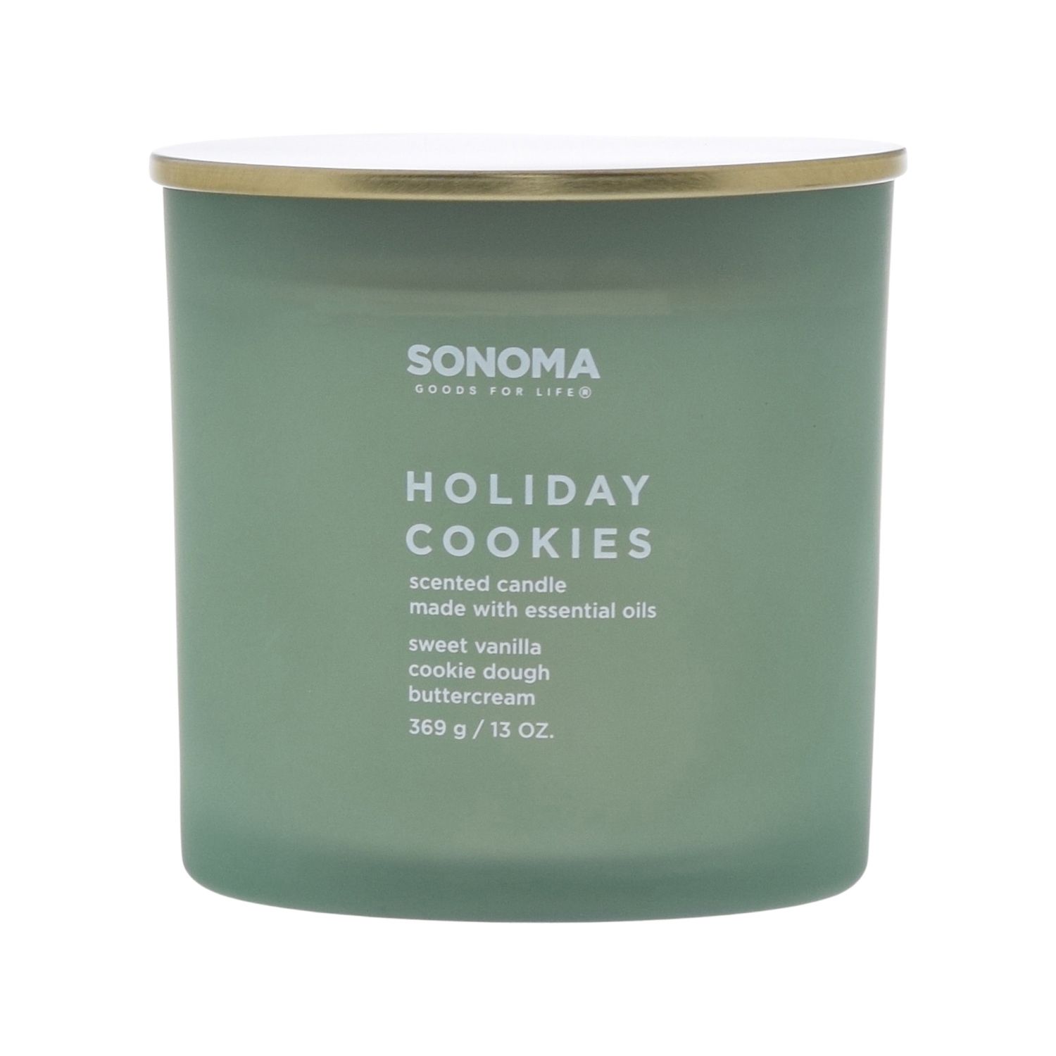 Sonoma Goods For Life Holiday Cookies 13 Oz Candle Jar   6317971