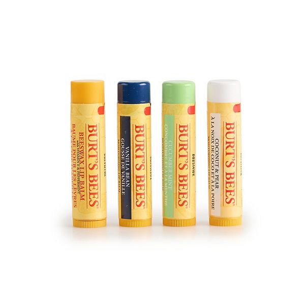 Burt's Bees Beeswax Bounty Assorted Mix Lip Balm Holiday Gift Set 4