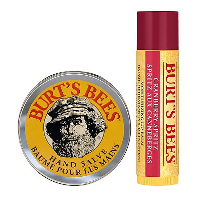 Burt's Bees A Bit of Burt's Bees Holiday Gift Set - Cranberry Spritz Lip Balm & Hand Salve - Mini