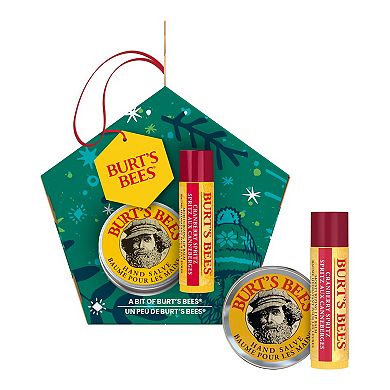 Burt's Bees A Bit of Burt's Bees Holiday Gift Set - Cranberry Spritz Lip Balm & Hand Salve - Mini