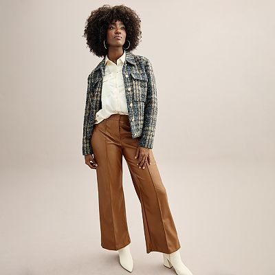 定価38,000円 新品 yoke HIWAIST BELTED TROUSER Womens Palazzo Belted Pants, High Waisted Long Trousers, Dark Blue