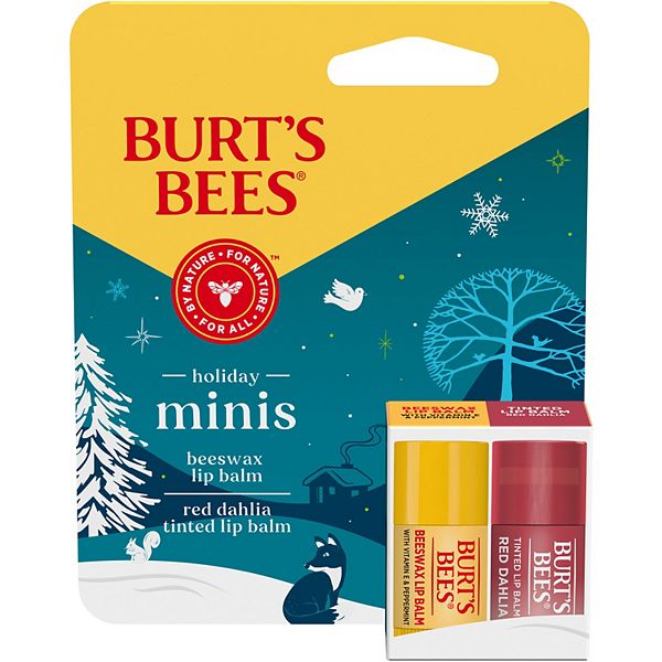 BRUNT リップサービス　セット Burt's Bees Non-Tinted Beeswax Bounty Classic Lip Balm Gift Set, 1