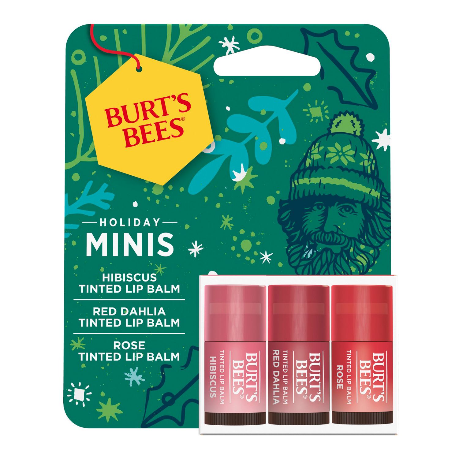 Burt's Bees Mini Tinted 3-pc. Lip Balms Holiday Gift Set - Rose, Red ...