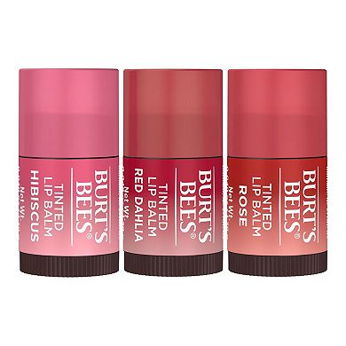 Burt's Bees Mini Tinted 3-pc. Lip Balms Holiday Gift Set - Rose, Red Dahlia and Hibiscus