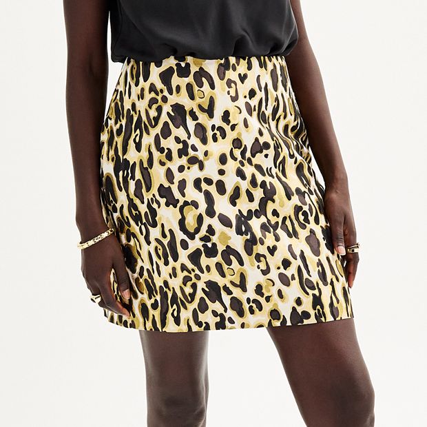 Leopard print outlet mini skirt kohls