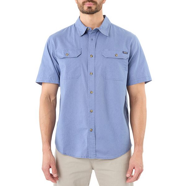 Mens Smith's Workwear Sandwashed Work Shirt