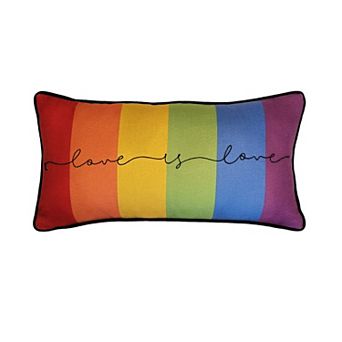 Edie@Home "Love is Love" Decorative Throw Pillow
