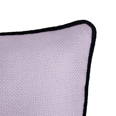 Edie@Home Upward Dog Embroidered Decorative Pillow
