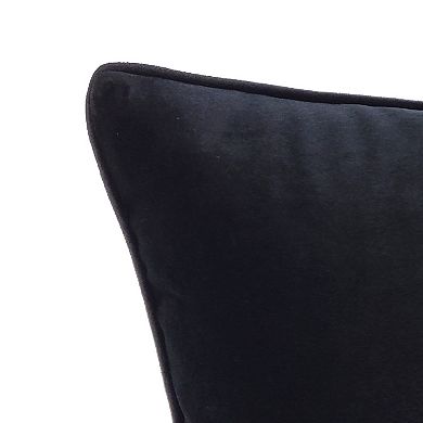 Edie@Home Upward Dog Embroidered Decorative Pillow